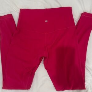 lululemon athletica Bright Pink Girls' Leggings